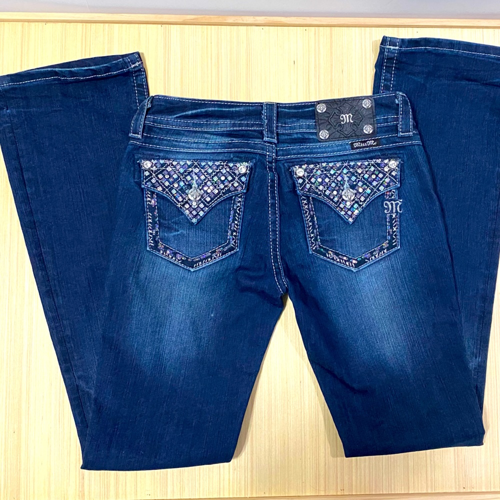 Miss Me dark acid wash jeans size 27